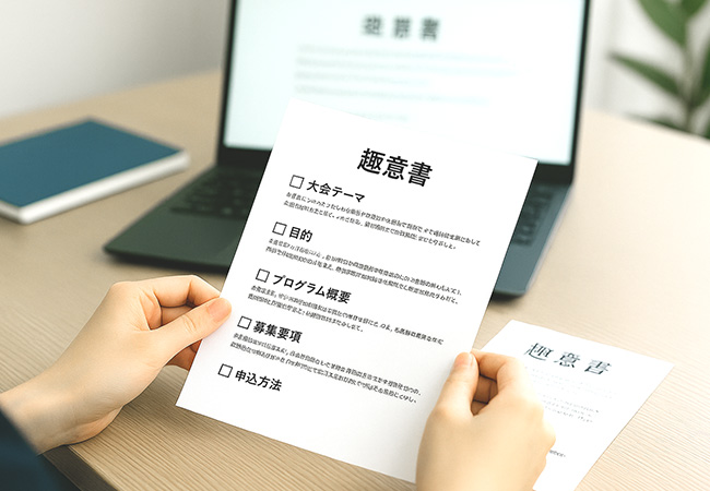 スポンサー（協賛）企業対応／趣意書作成